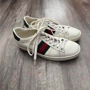 Gucci white “ace” sneakers size 37.5